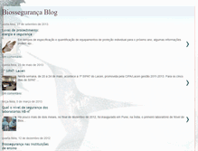 Tablet Screenshot of biossegurancablog.blogspot.com