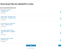 Tablet Screenshot of movies-mediafire-links.blogspot.com