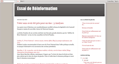 Desktop Screenshot of essaidereinformation.blogspot.com