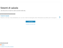 Tablet Screenshot of calcolaonline.blogspot.com