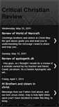 Mobile Screenshot of criticalchristianreview.blogspot.com