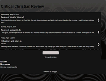 Tablet Screenshot of criticalchristianreview.blogspot.com