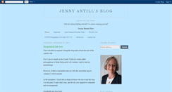 Desktop Screenshot of jennyantillsblog.blogspot.com