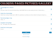 Tablet Screenshot of coloring-pages-gallery.blogspot.com