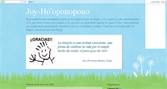Desktop Screenshot of joy-hooponopono.blogspot.com
