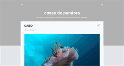 Desktop Screenshot of cosasdepandora.blogspot.com