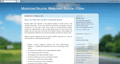 Desktop Screenshot of motorizedbicycleoz.blogspot.com