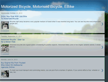 Tablet Screenshot of motorizedbicycleoz.blogspot.com