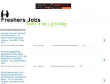 Tablet Screenshot of freshers-hotjobs.blogspot.com