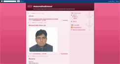 Desktop Screenshot of masoodnabinoor.blogspot.com