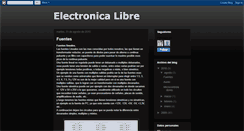 Desktop Screenshot of electonicalibre.blogspot.com