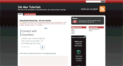Desktop Screenshot of 3ds-maxtutorials.blogspot.com