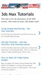 Mobile Screenshot of 3ds-maxtutorials.blogspot.com