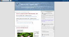 Desktop Screenshot of biblioufsc-enade2009.blogspot.com