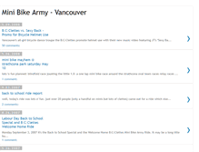 Tablet Screenshot of minibikearmy.blogspot.com