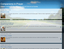 Tablet Screenshot of companions-in-prayer.blogspot.com