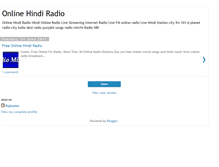 Tablet Screenshot of freeonlinehindiradio.blogspot.com