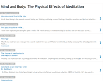 Tablet Screenshot of physicaleffectsofmeditation.blogspot.com