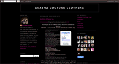 Desktop Screenshot of akashacouture.blogspot.com