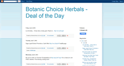 Desktop Screenshot of botanicchoice.blogspot.com