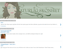 Tablet Screenshot of naturligskonhet.blogspot.com
