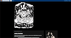 Desktop Screenshot of dirtpoorindustries.blogspot.com