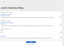 Tablet Screenshot of joshssandbox.blogspot.com