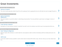 Tablet Screenshot of mygreatinvestments.blogspot.com