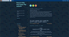 Desktop Screenshot of dancinkittyandloopydogwebsite.blogspot.com
