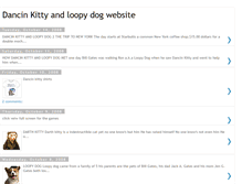 Tablet Screenshot of dancinkittyandloopydogwebsite.blogspot.com