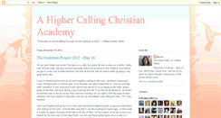 Desktop Screenshot of ahighercallingchristianacademy.blogspot.com