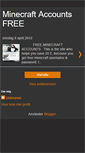 Mobile Screenshot of minecraftaccountsfree2012.blogspot.com