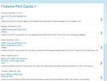 Tablet Screenshot of firewireportcards.blogspot.com