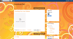 Desktop Screenshot of inesteacher.blogspot.com