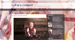 Desktop Screenshot of lifeasalindquist.blogspot.com