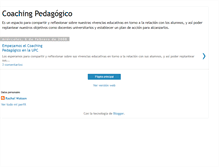 Tablet Screenshot of coachingpedagogico.blogspot.com