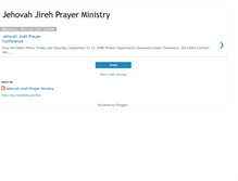 Tablet Screenshot of jehovahjirehprayerministry.blogspot.com