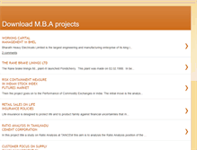 Tablet Screenshot of downloadmbaprojects.blogspot.com