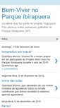 Mobile Screenshot of bemvivernoparqueibirapuera.blogspot.com