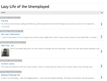 Tablet Screenshot of lazylifeoftheunemployed.blogspot.com