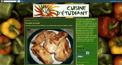 Desktop Screenshot of cuisinedetudiant.blogspot.com