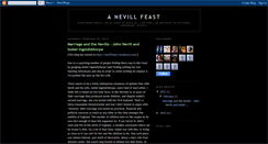 Desktop Screenshot of anevillfeast.blogspot.com