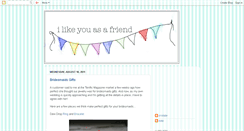 Desktop Screenshot of ilikeyouasafriend.blogspot.com