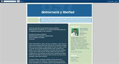 Desktop Screenshot of democraciaylibertad.blogspot.com