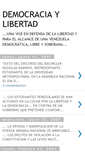 Mobile Screenshot of democraciaylibertad.blogspot.com