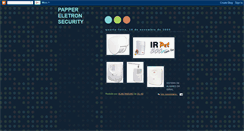 Desktop Screenshot of papper-eletron-security.blogspot.com