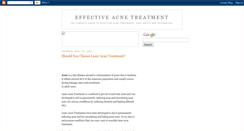 Desktop Screenshot of effective-acne-treatment.blogspot.com