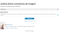 Tablet Screenshot of andreamunizconsultoriadeimagem.blogspot.com