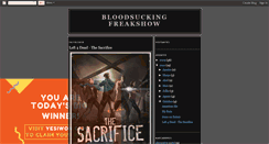 Desktop Screenshot of bloodsuckingfreakshow.blogspot.com