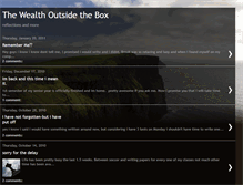 Tablet Screenshot of duane-thewealthoutsidethebox.blogspot.com